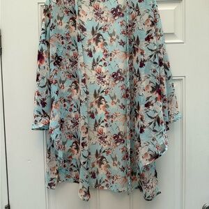 Pinkblush Floral Sheer Top